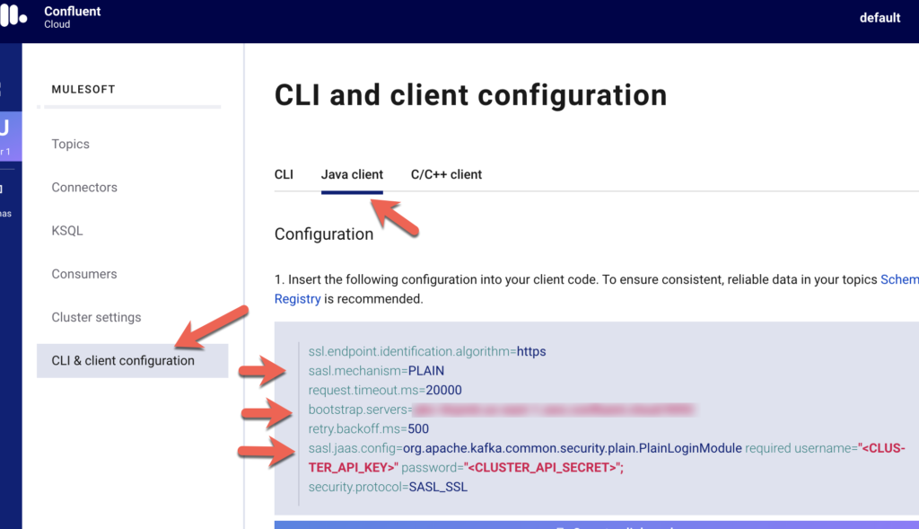 Connect to Confluent Cloud with the MuleSoft Kafka Connector (Mule 4