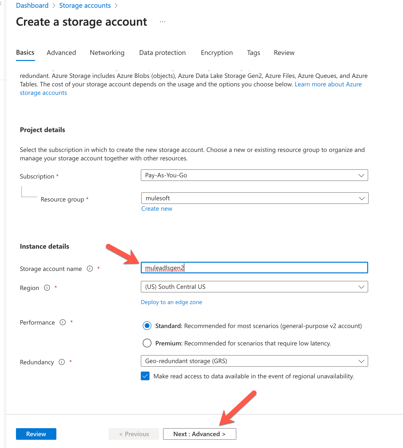 Connect to Azure Data Lake Store Gen 2 with MuleSoft